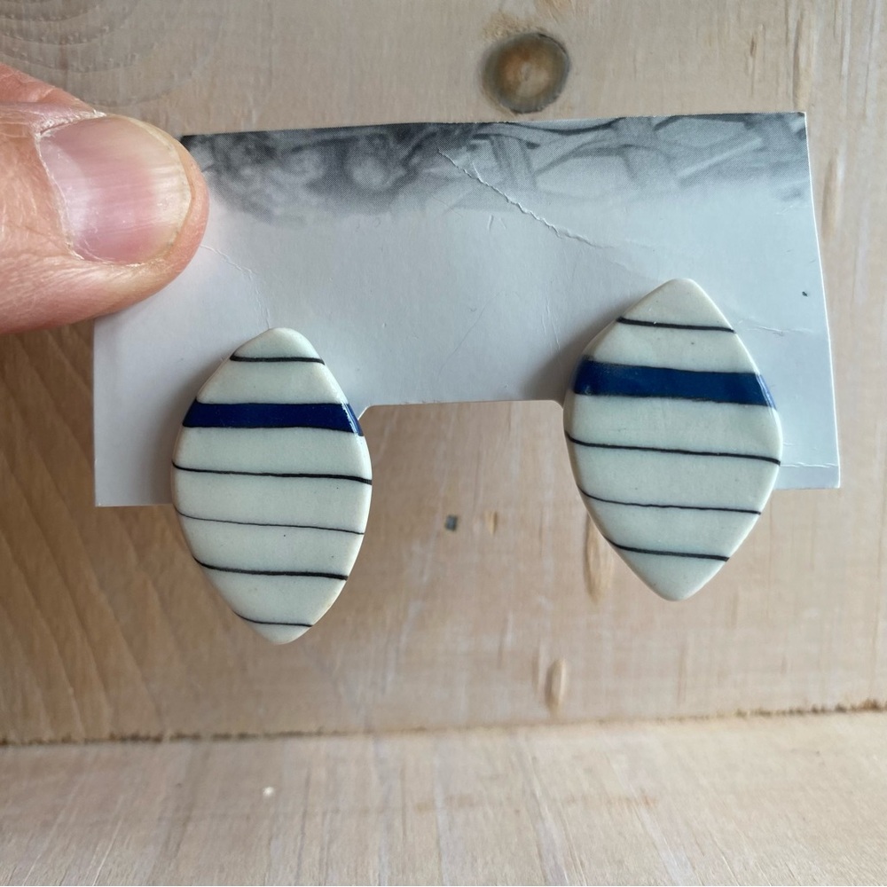 Handmade ceramic earrings